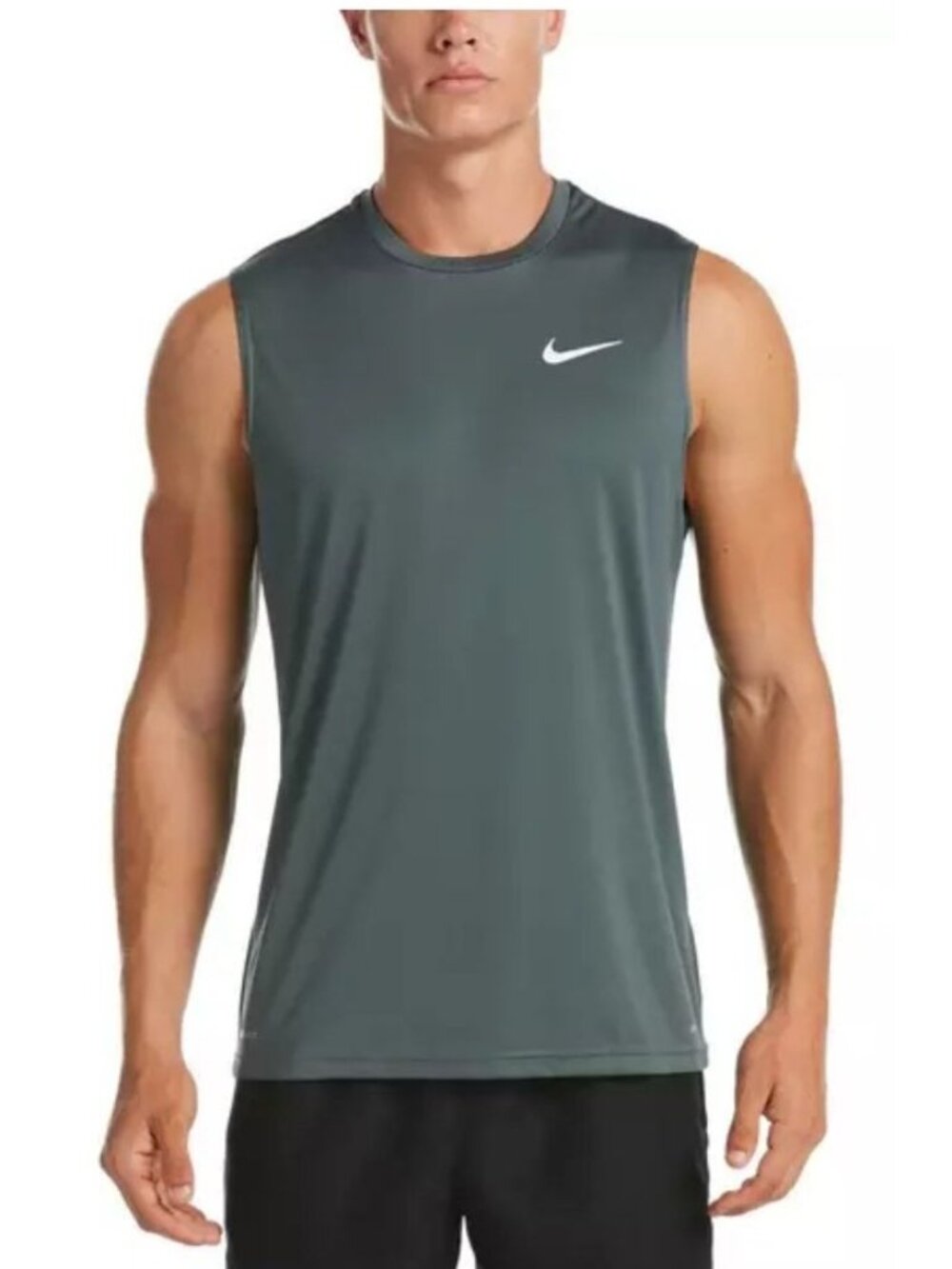 Nike Swim Sleeveless Hydroguard Top UPF40+ NESSA585-018‎ Mens L New with Tags
